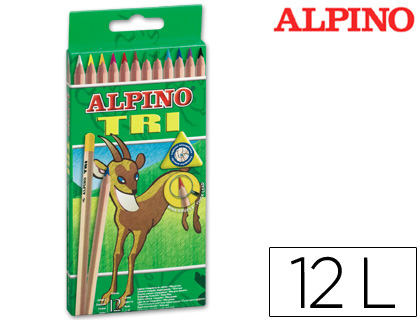 12 lápices de colores Alpino Tri